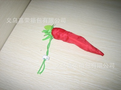 創意生活，綠色購物之旅 蔬菜紅辣椒折疊購物袋新品推薦